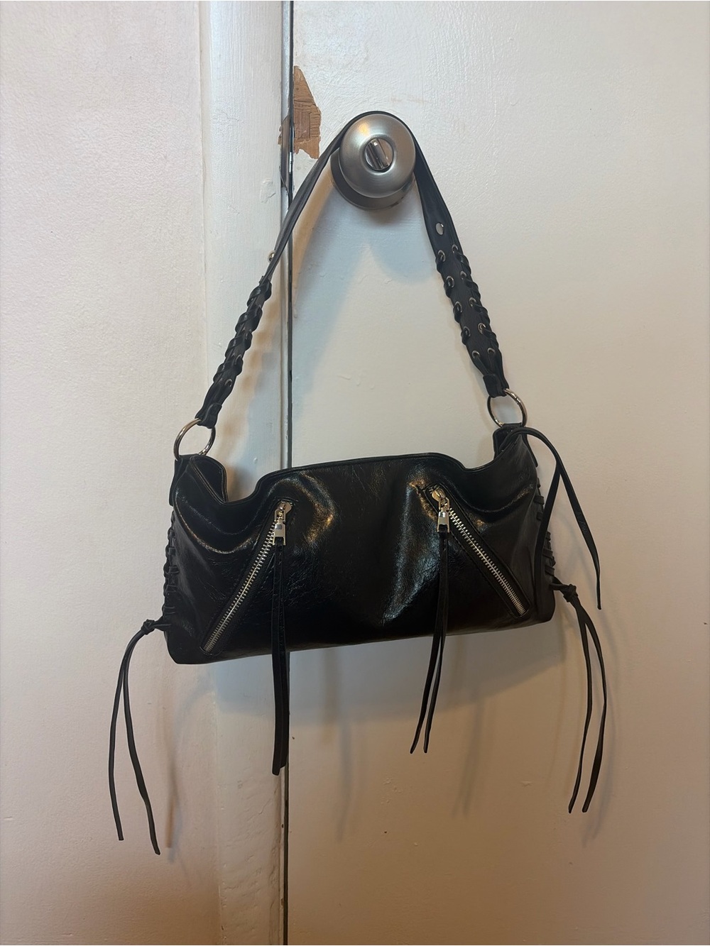 Black shoulder bag